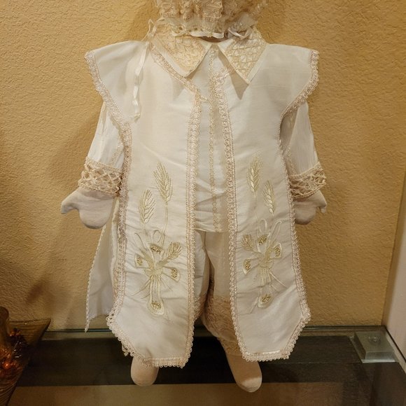 Baptism Dress for Boys Made of SILK (9-12 Months) - Picture 5 of 5